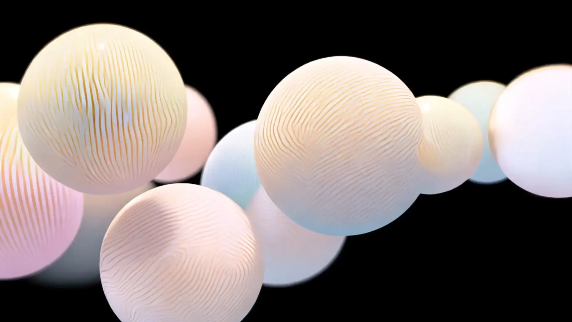 Modern Glossy 3D Spheres Transition